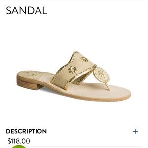 Tan and Gold Jack Rogers